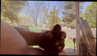 Video 1611116265: dick cumshot, dick stroking, dick outdoors