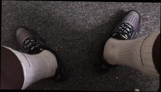 Video 1618233123: male feet domination, solo domination, solo gay amateur, dirty socks feet, dominates big dick, big black dick solo