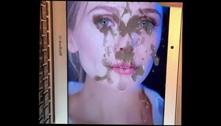 Video 1375688085: elizabeth olsen, cum facial, facial cumshot