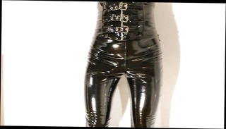 Video 1226504401: latex shemale, latex ass, latex pants