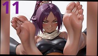 Video 1656394553: foot fetish feet worship, worship hentai joi, hentai anime joi, femdom worship joi, bleach anime, master helps, master trains