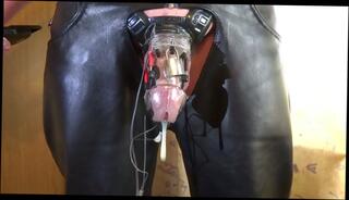 Video 1662849315: bdsm cage, bdsm milking, milk fetish, cage cumshot, milking cum, hand milked