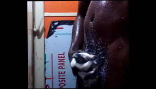 Video 1597238605: solo boy masturbation, black boy solo, bathroom masturbation