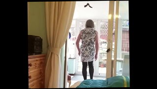 Video 1416891755: crossdresser transvestite sissy, crossdresser sissy slut, heels crossdressing stockings, crossdresser legs, crossdresser outdoor, sissy steps