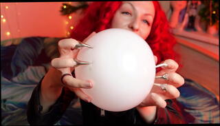 Video 1514215355: inflatable pop, milf pops, inflatable latex, blow pop, pop nails, milf squeezing, long nailed milf, fetish sounding, milf close