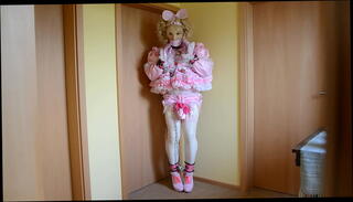 Video 1318398035: sissy gagging, sissy bondage, sissy bdsm, chained