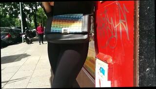 Video 825151704: booty black legging, perfect black booty, booty spandex, candid booty, latex public, amazing booty, tight booty