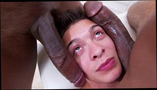 Video 1525174304: castro supreme, monster cock double, threesome deep throat, big black cock threesome, gay black threesome, cock destruction