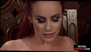 Video 1586635724: bdsm femdom strapon, femdom milf strapon, big tits milf femdom, bdsm sub whipped, whipping pegging, big titted lingerie milf, dick pegging