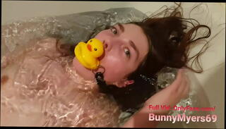 Video 1188184845: latex ball gag, bondage ball gag, bdsm ball gag, bondage gagged girl, teen bondage gag, bondage amateur bdsm, bdsm bondage orgasm, gagged masturbation, homemade latex, gagged masked, wet gagging, girl bath masturbation, teen 18yo orgasm, underwater orgasm, bathtub orgasm