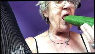 Video 1598662785: granny solo, cucumber solo, mature granny