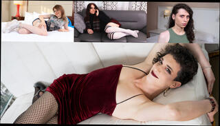 Video 1659141534: solo shemale masturbating, shemale lingerie solo, stockings solo masturbation, wild compilation