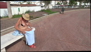Video 908640001: woman striptease, straight women, street women, public striptease, mature striptease, black mature women