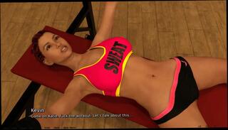 Video 1624747904: cartoon, gym girl, funny girl, guy girl