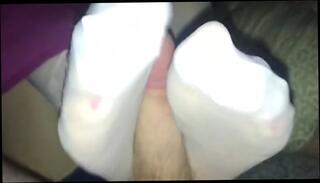 Video 1115767904: girls nylon foot, white nylon foot job, foot job fetish, foot fetish stockings, girl friend foot job