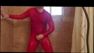 Video 1194570803: fetish solo jerks, fetish solo masturbation, catsuit fetish, fetish voyeur, voyeur amateur masturbates, solo masturbation orgasm, solo shower jerk, wet solo masturbation, solo male masturbation, spandex catsuit, solo male jacking, bulge fetish, boy jacking