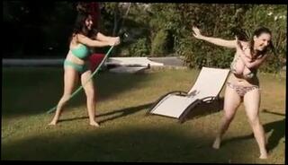Video 214842001: ass butt boobs tits, tits boobs breasts, ass butt big boobs, big breasted women, play ass butts, straight women, two women playing, big ass outside