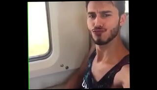 Video 657396455: voyeur masturbation, voyeur gay, public voyeur, public train gay, train ride