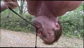 Video 1654670291: bondage domination bdsm, chain nipple clamps, couple bdsm bondage, bdsm gay bondage, couple dominates man, dominant muscular, dominated outdoors, domination hd, nipple biting, ripped