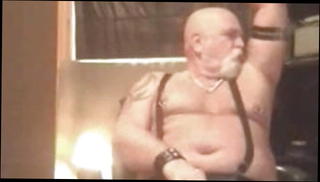 Video 1571668791: daddy bear masturbation, gay daddy bear, leather daddy