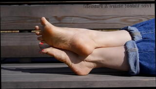 Video 1550618565: toes worshiping feet, feet fetish toes, toes soles worship, feet red toes, sexy goddess, red toe nails