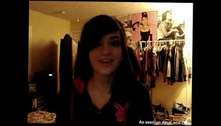 Video 28327465: teen webcam strip, teen webcam striptease, teenie stripping, brunette teen stripping, chick stripping, pretty strip, emo strip
