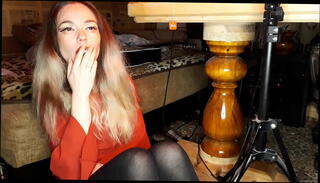 Video 1592436115: girl smoking cigarette, asian girl smoking