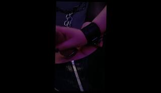 Video 1664785713: latex fetish bondage, latex bdsm fetish, rough bdsm bondage sex, bondage amateur bdsm, sissy chained, chained cock, chain blowjob
