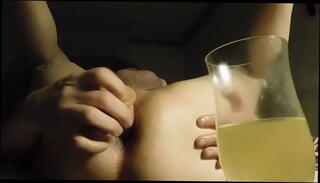 Video 1483916215: anal dildo masturbation, stockings anal dildo, urinal, anal juices