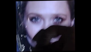 Video 1337897675: elizabeth olsen, cumtribute, black cock cumshot, webcam cumshot, black celebrity cock, blonde black cock