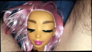 Video 1331249725: bukkake cum facials, doll bukkake, bukkake style, doll girl, cum head, pink cum, haired facial