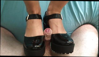 Video 1175941401: shoejob cum, heels shoejob, straight cum, cum black ebony