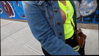 Video 1135633155: wife public flashing, wife slips, pierce bouncing