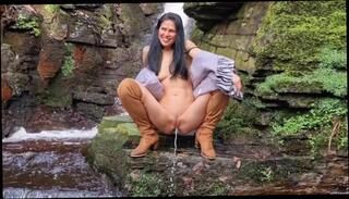 Video 1610809663: solo female pissing, piss fetish, pissing outdoors naked, pissing outdoor nude, peeing naked, amateur public piss, solo naked brunette, natural tits fetish, fetish small titted, exhibitionist solo