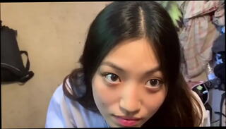 Video 1268902005: asian student girl, girl woman, thigh high socks, chinese student
