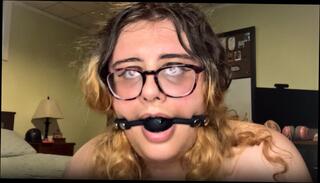 Video 1632961843: bondage nipples clamped, bdsm nipple clamps, dildo gag fuck, bondage bdsm girl, bondage amateur bdsm, solo gagging, trans girl solo masturbation, solo masturbation huge cock, fucking monster dildo
