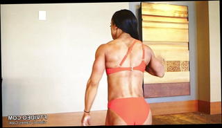Video 1571043131: straight woman, latin brunette woman, muscular woman, woman hd