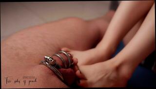 Video 1624094683: foot domination feet, foot fetish domination, feet foot tease, amateur foot fetish, teen foot fetish, feet foot play, cage tease, dominant woman, sock tease