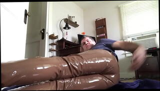 Video 1075914865: solo boy fucking, underwear masturbation, solo hard fuck, pants underwear, leather underwear, brown solo, man underwear, filled masturbation