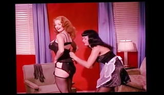 Video 1432561001: bettie page, retro lingerie vintage, vintage lesbian stockings, lesbian mistress, mistress maid, vintage straight, mistress high heels, hd retro