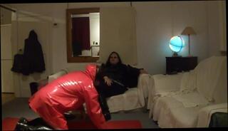 Video 512839704: slave licks mistress feet, foot fetish slave, bbw foot fetish, feet clean slave, slave licking boots, slave licking black, slave kneeling, knees slave, leather slave, slave wears, slave red