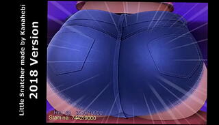 Video 1656726865: tiny little butt, tiny white girl, tiny brunette girl, tiny girl big, butt couple, giantess butt crush