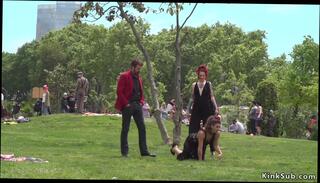 Video 782044004: mistress bounds, master mistress, slut bound, bondage babe, spanish mistress, public bondage, bound hot, park slut, takes babe