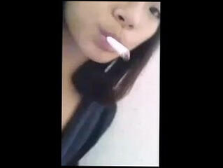 Video 221414201: straight girl, asian girl smoking
