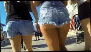 Video 970069404: shorts ass cheeks, big ass amateur, candid jeans ass, public ass