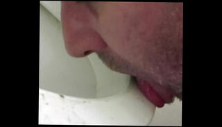 Video 1619501905: dirty rimming, rimming licking, dirty slut licks, dirty toilet, licked clean, dirty office