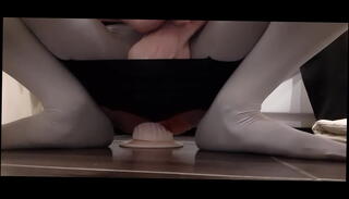 Video 1305490785: anal dildo pantyhose, tranny anal dildo, anal dildo gay, anal dildo pantie, pantyhose white panties, pink pantyhose