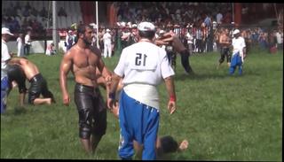 Video 1059558304: muscle gay fetish, oil wrestling