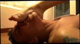 Video 96272304: foot fetish, slave femdom, feet fetish, long toes suck, love sucking toes, soft toes, latin slave, dude loves sucking, large boobs