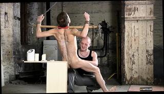 Video 1658562061: bondage domination bdsm, bdsm bondage fetish, bdsm gay bondage, waxed twink, gay bondage handjob, drips hot wax, gay men bondage, domination jerk, bondage young gay, standing bondage, hand strapping, dominated young man, domination hd